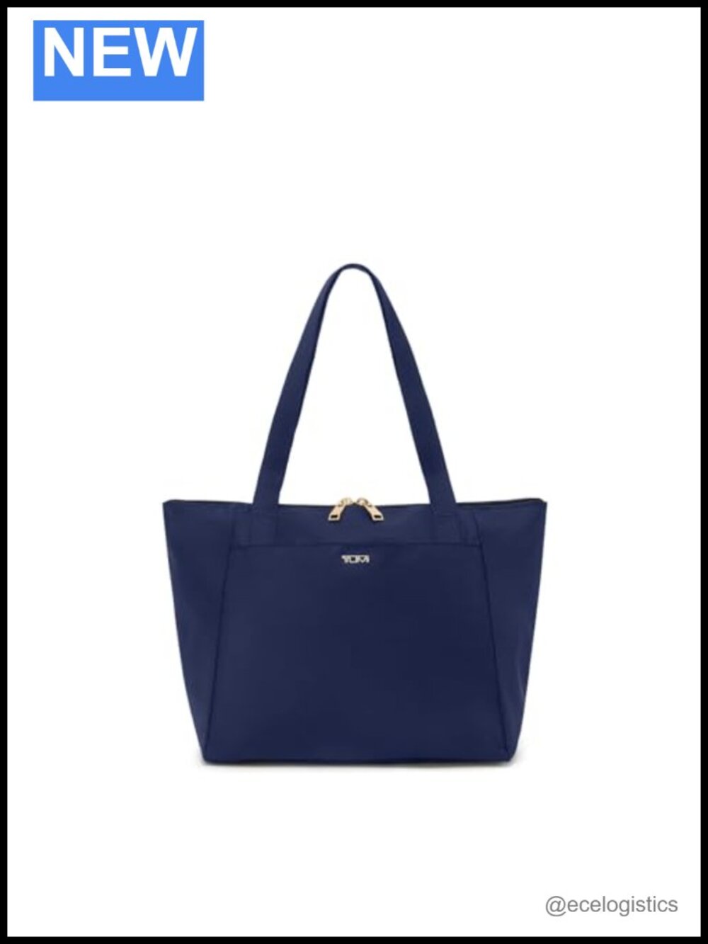Packable Tote Bag with Zip Pouch, Double Zip Entry, Nylon Travel Tote